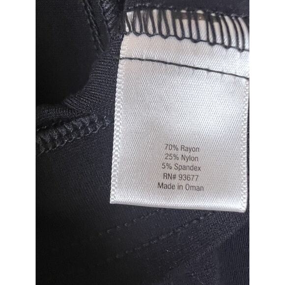 ANA a New Approach Pants Woman’s Black Size XL Pull On Stretchable Slim Leg - Picture 6 of 9